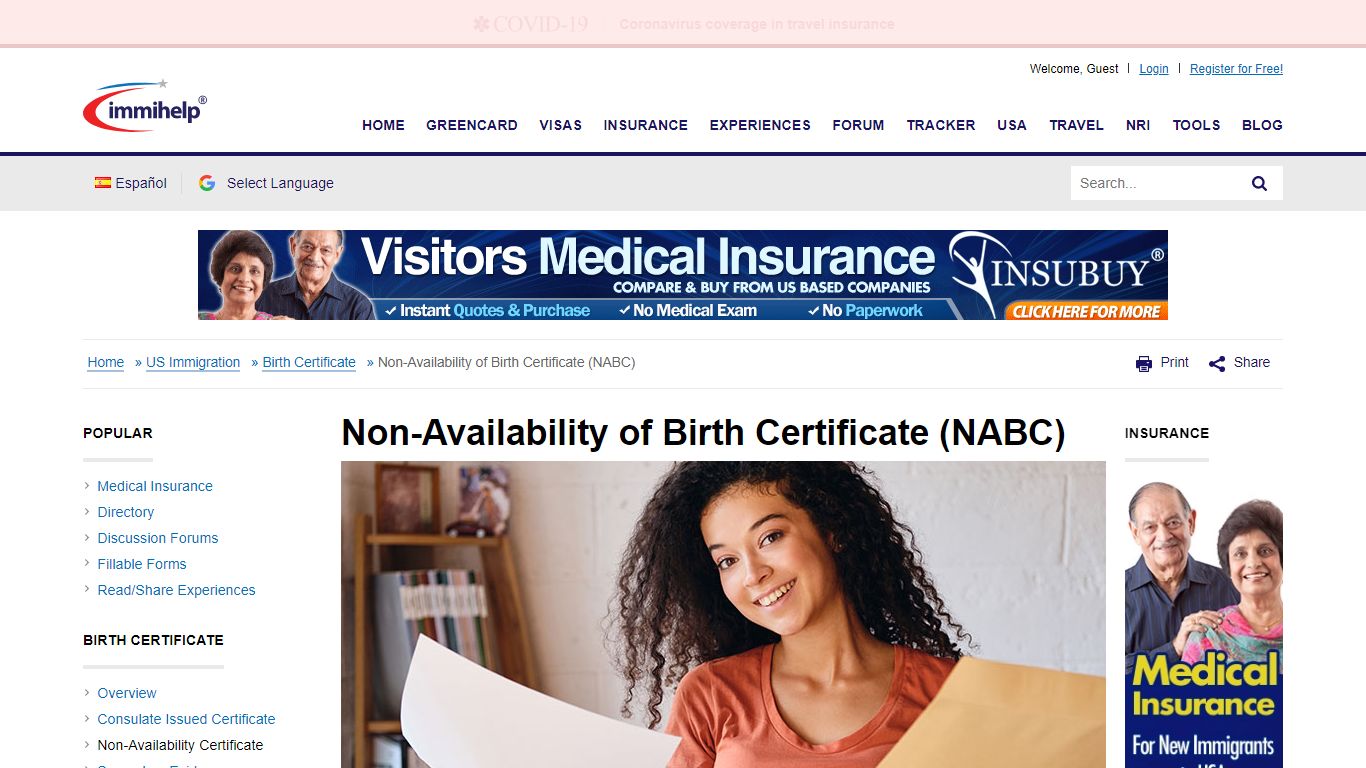 Non-Availability of Birth Certificate (NABC) - Immihelp